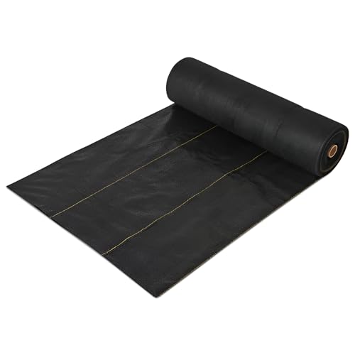 Dewitt Pro-5 Weed Barrier Fabric 5 oz, 6 x 250 Feet – Heavy-Duty Woven Landscape Ground Cover Mat for Raised Garden Bed, Greenhouse Gardening, Outdoor Landscaping, and Commercial Planting - size: 1 Pack, style: 6' x 250'