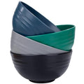 Unbreakable Wheat Straw Cereal Bowls Set of 4, 24 OZ Microwave and Dishwasher Safe Lightweight Soup and Salad Bowl Sets, Reusable Dessert Bowls for Rice, Pasta, Snack, Fruit, BPA Free - color: Colorful