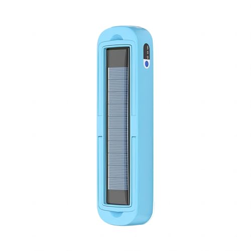 Solar Rechargeable Camping Lantern - 2000 Lumens, 4 Light Modes, Solar & USB Charging (Blue) - color: Blue