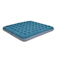 DIMAR GARDEN King Size Air Mattress Inflatable Bed Sleeping Pad for Camping, Patterned Flocking Blue - size: King
