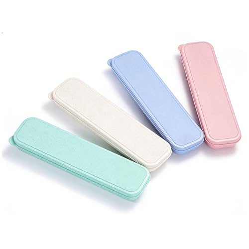 Travel Cutlery Case Portable Utensil Holder Travel Silverware Case Flatware Storage Box Camping Utensils Cases for Fork Spoon Chopsticks Lunch Box, 8.26 x 2.1 Inches (Multi, Small) - color: Multi, size: Small