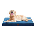 Orthopedic Dog Bed Mat Large Medium Sized Dogs, Waterproof Dog Crate Bed with Removable Cover, Washable Pet Bed with Egg Crate Foam, 35"x22", NOT Chewproof - size: 35"L x 22"W x 3"Th