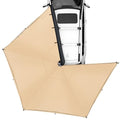 VEVOR 270 Degree Awning, Ultimate Sun Protection Vehicle Awning, Waterproof UV50+ Car Side Awnings with Carry Bag, All-Weather Free-Standing Overland Awnings Car Shelter for SUV Van Truck Camping - color: Khaki 270° 15.4*8.2ft Car Awning