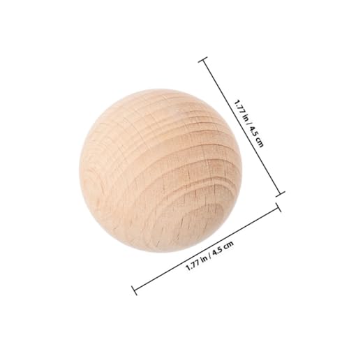 TOYANDONA 5PCS Wooden Croquet Balls Set for Outdoor Lawn Games Sturdy Solid Wood Balls for Backyard Croquet DIY Crafts and School Projects