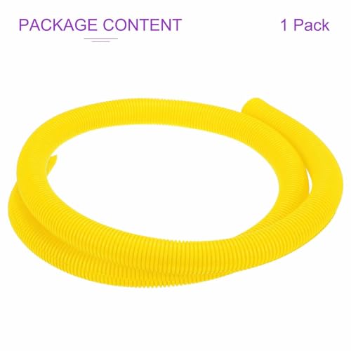 DMiotech 6.6ft Wire Loom Split Tubing 1 1/2 Inch(38.1mm) ID, Cord Protectors from Pet Flexible Conduit Cable Management for Office Home Garden, Yellow - color: Yellow, size: 1 1/2"-6.6ft