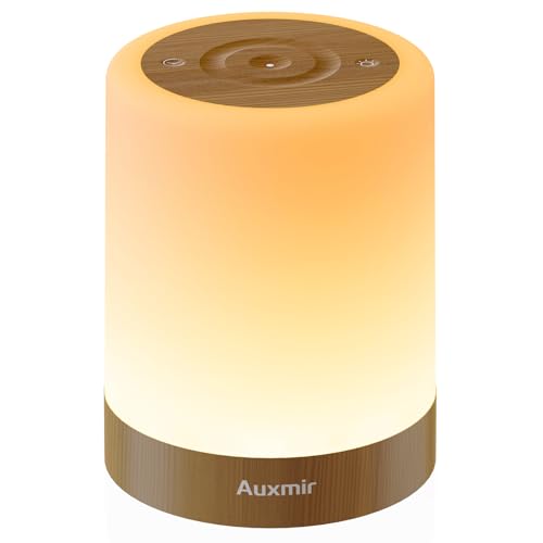 Night Light for Kids Baby, Dimmable Touch Lamp for Nursery, 256 RGB Colors 5 Brightness, Portable Rechargeable Bedside Table Lamp for Nightstand, Kids Night Light for Bedroom Living Room, Dark Brown - color: Dark Brown