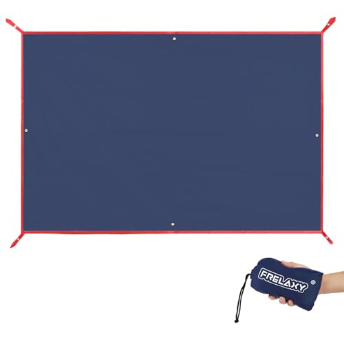 Frelaxy Tent Footprint, Waterproof Camping Tarp, Durable Tent Floor to Elevate Your Camping, Hiking, Backpacking, Hammock, Beach Experience - color: Dark Blue, size: 6 Person—116.5'' x 104''