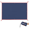 Frelaxy Tent Footprint, Waterproof Camping Tarp, Durable Tent Floor to Elevate Your Camping, Hiking, Backpacking, Hammock, Beach Experience - color: Dark Blue, size: 6 Person—116.5'' x 104''
