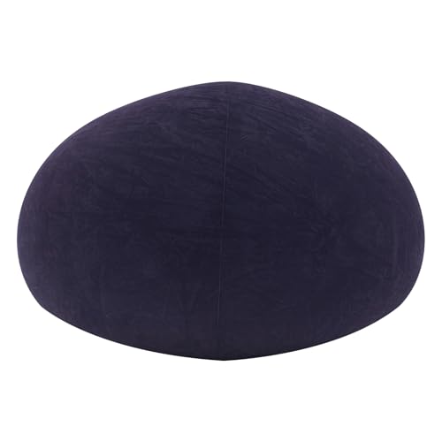 6 Pcs Bean Bag Chair with Air Pump, Portable Inflatable Couch Blow Up Lazy Sofa 330LBS Load Capacity, Folding Beanbag Air Sofa for Camping, Outdoor Movie Nights, Living Room (Deep Blue)