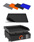 KITCHEN PERFECTION 17" Premium Silicone Griddle Cover Mat for Blackstone Griddle 17 Inch - Hermetic Protection from Rust & Debris All Year, Fits All Blackstone 17 Inch Models - Food Grade Silicone - color: Black 17 inch