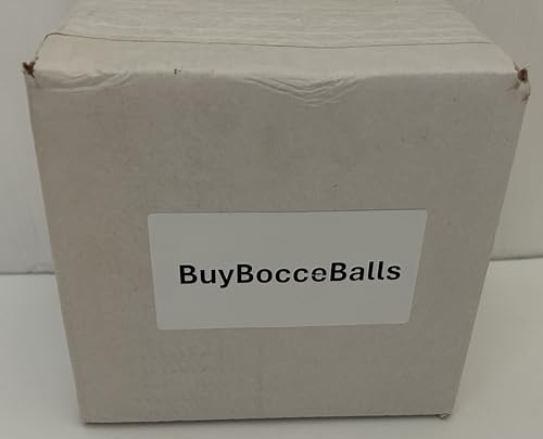 BuyBocceBalls Listing - Unique 73mm Petanque/Bocce Pack - with Mix of 8 Gold/Silver Balls, Black Nylon case, Rule Book and extendable Measuring Device