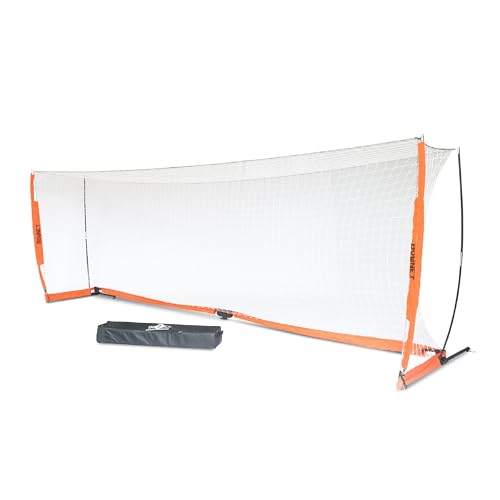 Bownet Portable Folding Soccer Goal – Pop Up Backyard & Training Soccer Net for Indoor or Outdoor – Easy Setup with Carry Bag - size: 7 x 21 Feet