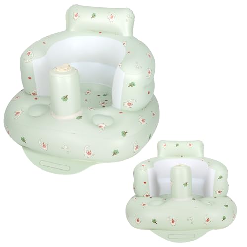 AirSwim Inflatable Baby Seat, Inflatable Baby Chair for Babies 3 Months and Up, Summer Blow Up Chair with Built in Air Pump, Infant Floor Seats for Learning to Sit, Palying, Camping, Elephant - color: Elephant