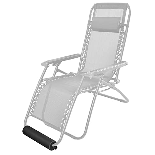 Zero Gravity Chair Cushion for Foot Rest, TOPJUM Footrest Cushion for Anti Gravity Folding Recliner, Footrest Padding for Patio Lawn Outdoor Chair, Lounge Accessory for Tall User - color: Black