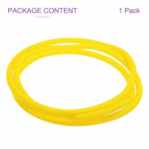 DMiotech 10ft Wire Loom Split Tubing 1/2 Inch(12.7mm) ID, Cord Protectors from Pet Flexible Conduit Cable Management for Office Home Garden, Yellow - color: Yellow, size: 1/2"-10ft