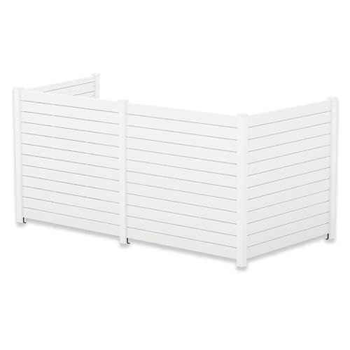 Kozyard Ground Mounting Kit for 4-Panel Privacy Screens – Perfect for Securing to Concrete – Helps Hide Clutter and Keep Your Outdoor Space Neat – Fits Both White & Black Panels - color: Accessory for 4Panels