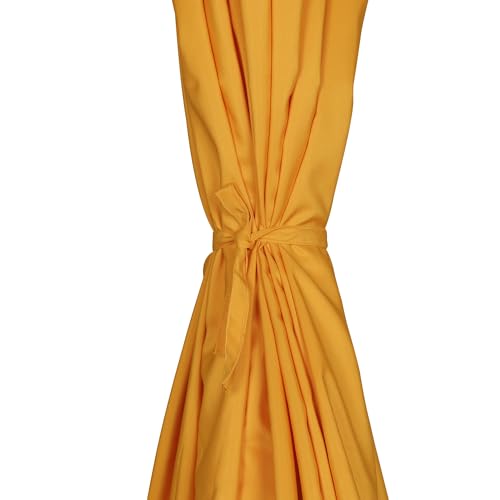 Blissun 9' Outdoor Patio Umbrella, Outdoor Table Umbrella, Yard Umbrella, Market Umbrella with 8 Sturdy Ribs, Push Button Tilt and Crank - color: Golden Yellow