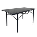 MOUNTAIN SUMMIT GEAR Heavy-Duty Roll-Top Table for Camping - Portable Aluminum-Top Folding Table with Steel Frame by Caddis Sports, Inc. (Extra Large) - size: X-Large