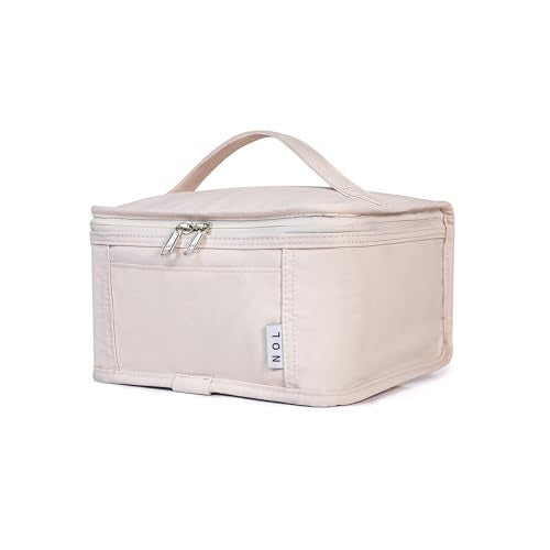 NOL Natural Organic Lifestyle Small Lunch Bag Mini Lunch Box Insulated Lunch Bag for Men/Women Leakproof Cooler Tote Bag Lightweight Nylon Waterproof Lunch Box For Work, Cream - color: Cream, size: Medium(5 Liters)