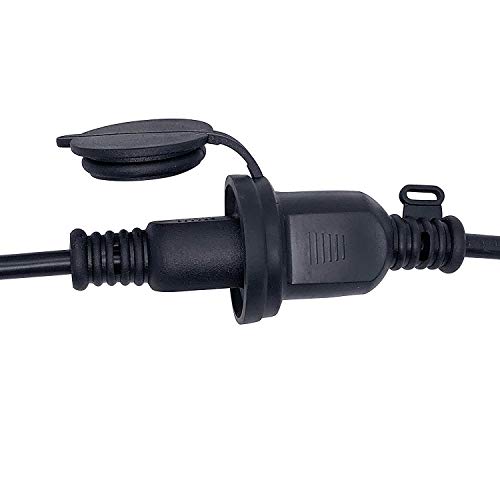 SUNYE Max Power 200W Waterproof Outdoor String Lights Wireless Remote Control, 150Feet Range, Memory, Stepless Dimming, IP68 Waterproof. UL 3 Prong Remote Control Dimmer