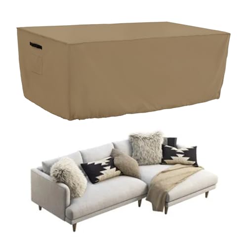 Tempera Retangle Patio Furniture Cover,Outdoor Table Covers Waterproof, Outdoor Dining Set Cover,Heavy Duty Deck Patio Furniture Covers,108''L x 82''W x 27.8''H，Space Grey - color: Grey, size: 108''L x 82''W x 28''H
