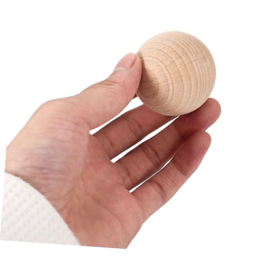 5pcs Unfinished Solid Wood Croquet Balls for Lawn Games Balls for Crafting Painting and Outdoor Fun Backyard and Bocce Activities