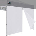 Eurmax USA 10FT Instant Canopy SunWall with Middle Zipper, Removeable Sidewall for Pop Up Canopy Tent,1 Pack Wall Only (White) - color: White, size: 10x6.7ft