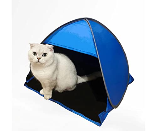 Small Pop-up Head Tent Portable Beach Shade with Two Sand Bags, Mini Beach Tent Pet Shade for Dogs/Cats