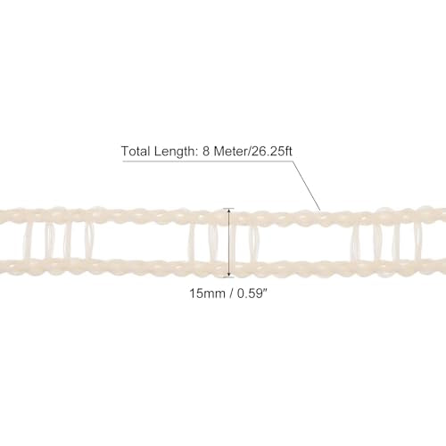 uxcell Portable Clothesline, 26.25ft Nylon Windproof Non-Slip Washing Line Rope for Courtyard Outdoor Travel Camping Laundry Drying, Beige - color: Beige, size: 26.25ft