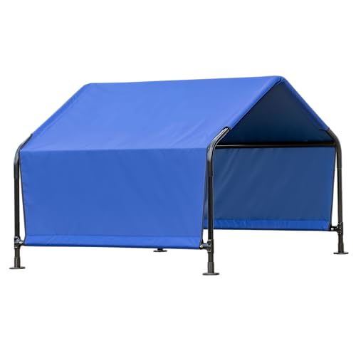 ShelterLogic 4' Outdoor Pet Shade, Versatile Pet Canopy Tent for Dogs, Cats, Small Animals and Livestock, Blue - size: Medium