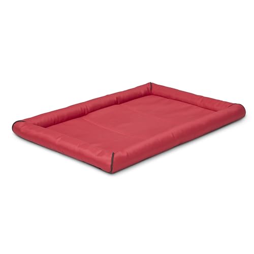 MidWest Homes for Pets Ultra-Rugged MAXX Dog Bed, Water Repellent, Easy Wipe Clean, Super Durable, Fits 36-Inch Dog Crates, Red, Polyester, 22.45"L x 17.33"W x 3"H - color: Red, size: 36 Inch