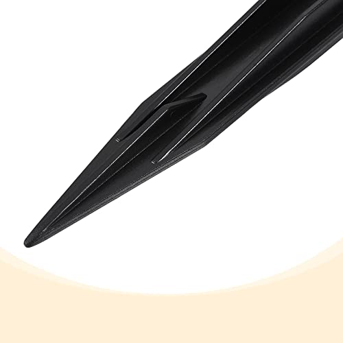 MECCANIXITY Solar Light Spikes, 0.39 x 0.67 x 5.91 Inch Ground Stakes for Garden Pathway Landscape Lamps, ABS Plastic Black, Pack of 12