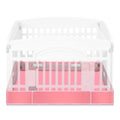 Marsui Dog Playpen Bottom Pad Fits for 36 Inch 4 Panels Pet Exercise Mat Puppy Crate Pad Reusable Washable Pet Training Pee Mat Hoop and Loop Design, Playpen Not Included (Pink,Solid Color) - color: Pink, style: Solid Color