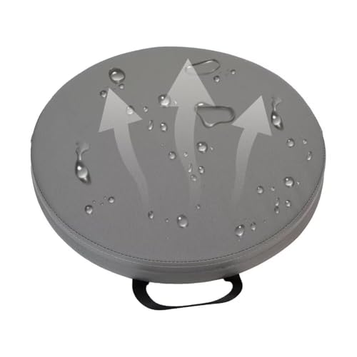 Round Floor Cushions, 2 inchs Thick Round Floor Pillow with Handle, Outdoor Waterproof Leather Seat Cushion, Flexible Seating for Classroom Elementary, Daycare, Preschool, Playroom, 35CM, Gray - color: Gray, size: 13.78inchs