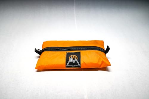 VIAM Outdoors | Multicloth 2.0 Water Resistant Ultralight Lightweight Backpacking Camping Survival and Ground Tarp | 1.9oz Orange | Measures 56 inches by 72 inches | has Stake Loops - color: Multi-cloth 2.0