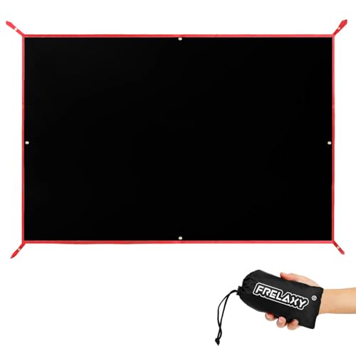 Frelaxy Tent Footprint, Waterproof Camping Tarp, Durable Tent Floor to Elevate Your Camping, Hiking, Backpacking, Hammock, Beach Experience - color: Black, size: 6 Person—116.5'' x 104''