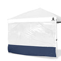 Clear Sidewall Splicing Transparent Canopy Sunwall for 10x10 Pop Up Canopy (Navy-Upgrade) - color: Navy - Spliceable