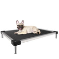FXW TitanNest Chew-Proof Elevated Dog Bed, Raised Cot for Indoor/Outdoor/Camping Use, Durable & Waterproof Cooling Pet Bed for Extra-Small Dogs, 29.0" L x 18.0" W x 4.5" H, Black - size: X-small Dog (29.0"l X 18.0"w X 4.5"h)