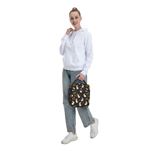 Bunny Lunch Box for Women Kids Girls Men Insulated Lunch Bag Lunchbox Adults Lunch Tote Bags Reusable Cooler for Work Office School Picnic Travel - color: Bunny01