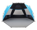 Easthills Outdoors Instant Shader Dark Shelter XL Beach Tent 99" Wide for 4-6 Person Sun Shelter UPF 50+ with Extended Zippered Porch Pacific Blue - color: Dark Shelter - Pacific Blue