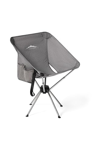 Unigear Compact Camping Chair for Adults, Lightweight Portable Folding Chair 2.6lb, 3 Steps Easy Setup & Fold, for Outdoor Hiking, Fishing, Travel, Backpacking - color: Black