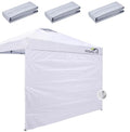 Canopy Sidewalls 10 * 10 ft 300D Sunwalls with Silver Coating UV Protection and Waterproof Oxford Cloth Suits Pop-up Tent/Instant Canopy/Commercial Canopy (Sidewall Only) - color: White with silver coat, size: 10x10ft Sidewalls*3