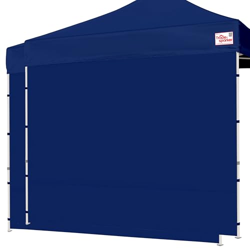 Tradesparker 10x10 Pop Up Canopy Wall with Zipper, 86 inch Height Instant Canopy SunWall Tent Sidewalls for 10x10 Pop Up Tent,2 Pack Sidewall Only,Navy Blue - color: Navyblue, size: 10FT*2
