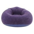 OUNONA Inflatable Bean Bag Chair for Adults Portable Flocked Lazy Sofa for Use for Living Room Bedroom Camping Includes Inflatable Pump