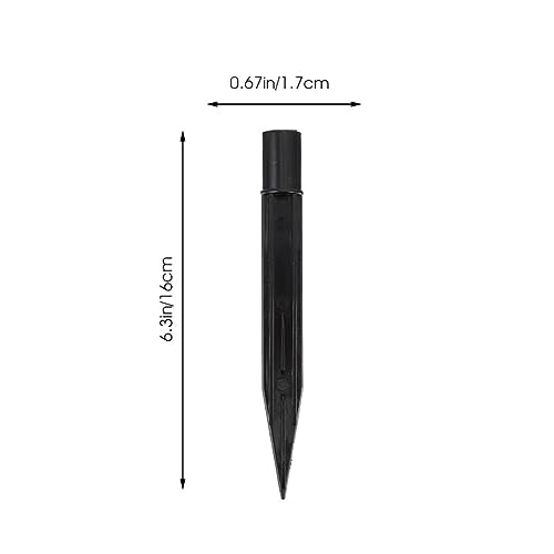 Uonlytech 10Pcs Solar Light Stakes Replacement Durable Plastic Ground Spikes for Garden Lamps Outdoor Pathway Solar Lamp Support Accessories Easy Install 6.10In - size: 16X1.7CM