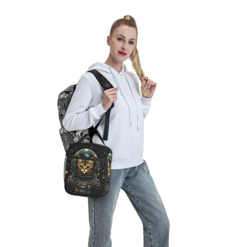 Cat Lunch Box for Women Kids Girls Men Insulated Lunch Bag Lunchbox Adults Lunch Tote Bags Reusable Cooler for Work Office School Picnic Travel - color: Cat01