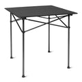 Amazon Basics Portable Folding Aluminum Camping Table, Tall, Black