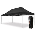 Extreme Canopy Commercial Heavy Duty Aluminum Instant Popup Canopy Tent (Black, 13ft x 26ft) - color: Black, size: 13ft x 26ft