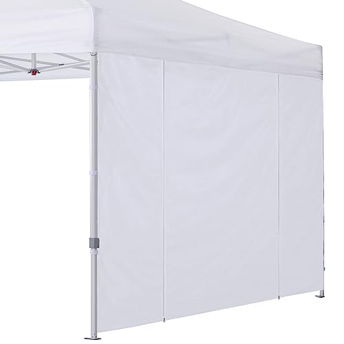 COOSHADE Instant Canopy SunWall 10x10 Canopy SideWall for Pop up Canopy Tent, 1 Pack Door Wall Only, White - color: White, size: 10x10-Door Wall