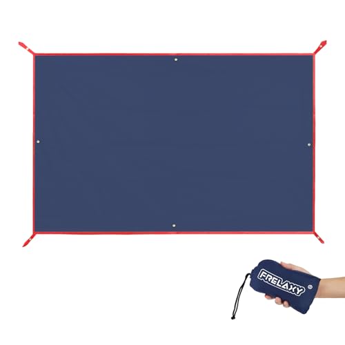 Frelaxy Tent Footprint, Waterproof Camping Tarp, Durable Tent Floor to Elevate Your Camping, Hiking, Backpacking, Hammock, Beach Experience - color: Dark Blue, size: 4-5 Person—104'' x 80''